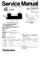 Technics - SLCH-515 - Service manual 